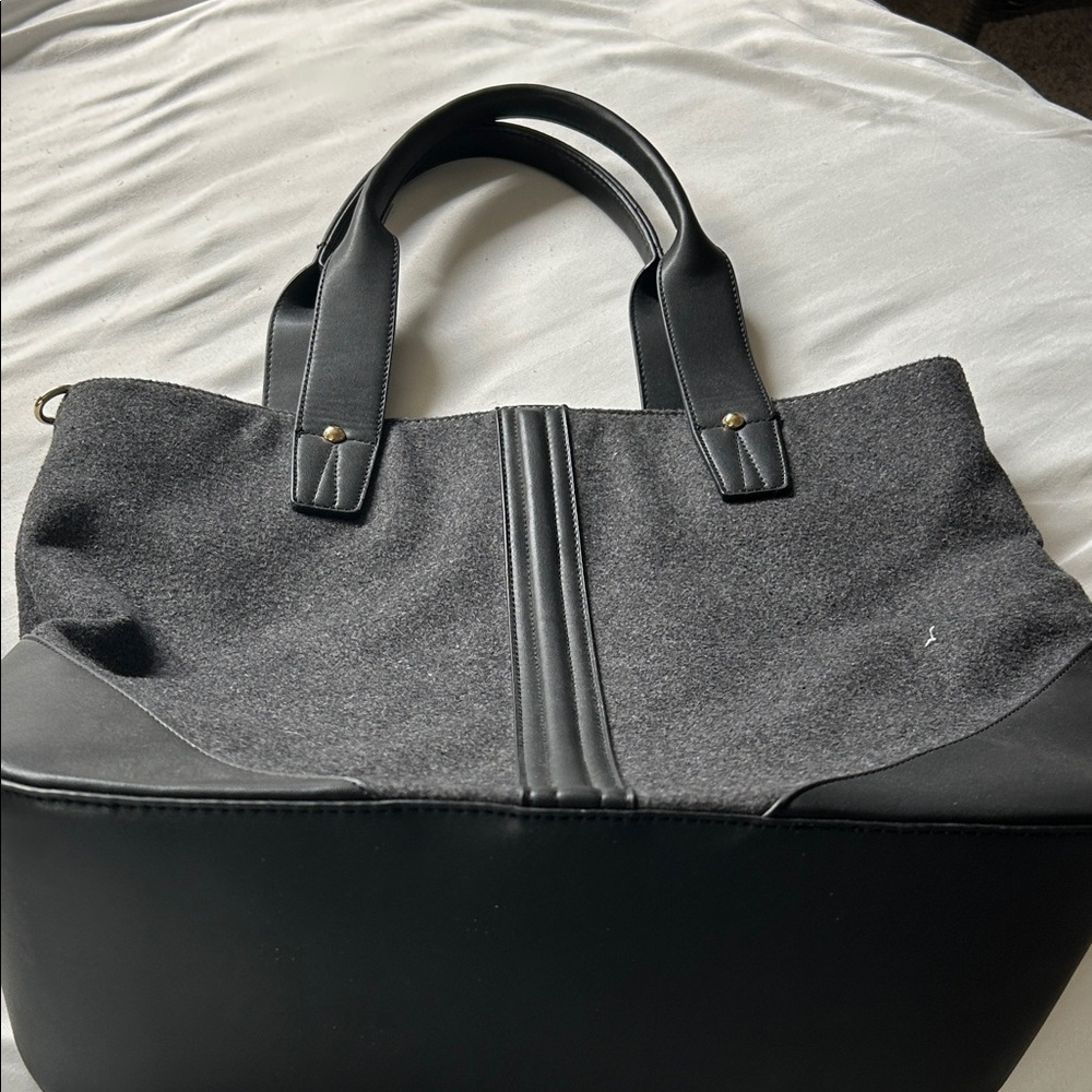 Elegant Black and Gray Women's Tote Bag